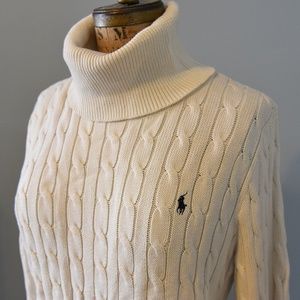 Polo Turtleneck Sweater Dress